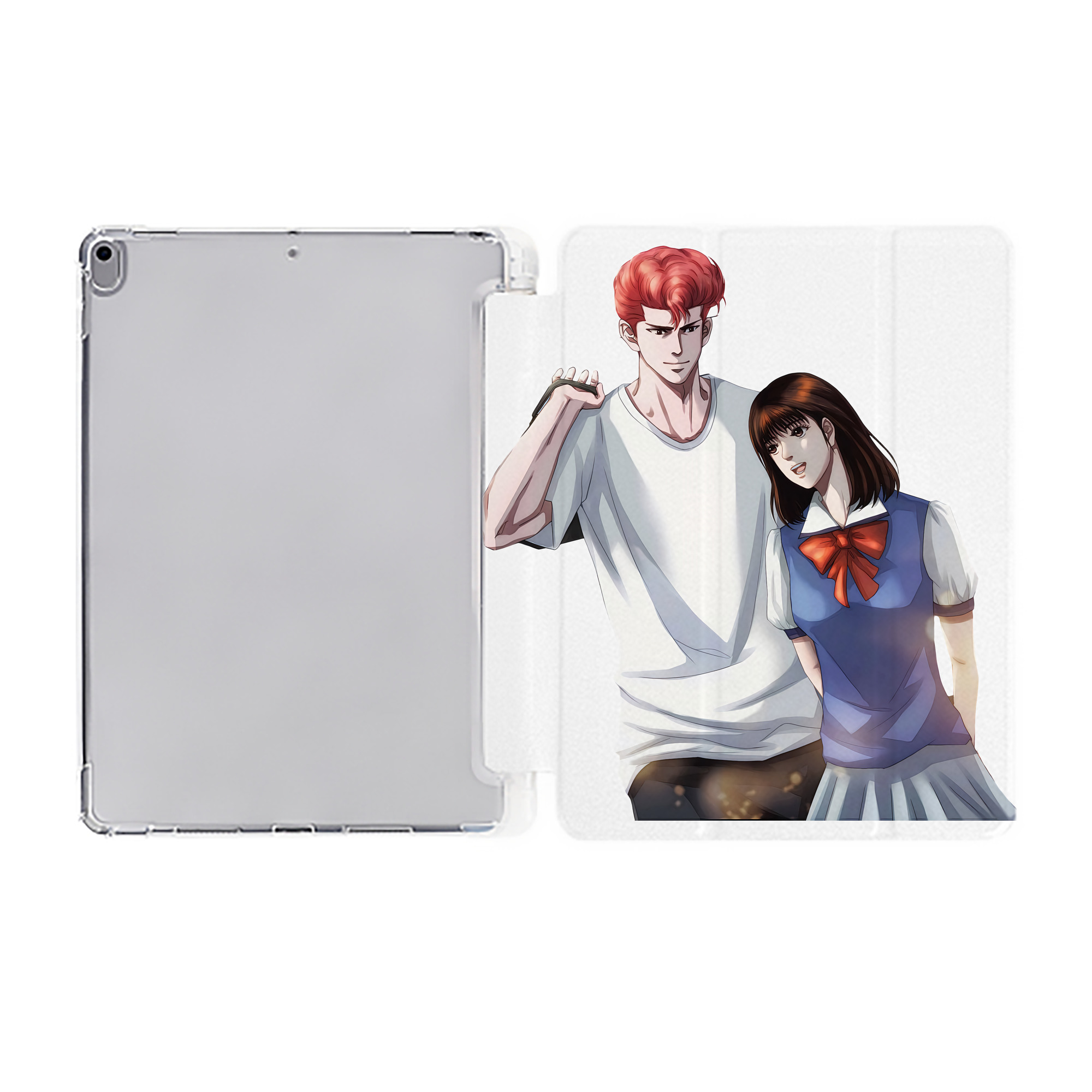 （画像用） SLAM DUNK／スラムダンク IPad ケース ペン収納付き 三つ折りスタンド PUレザー×シリコン 対応機種9.5/10.5/10.9インチ